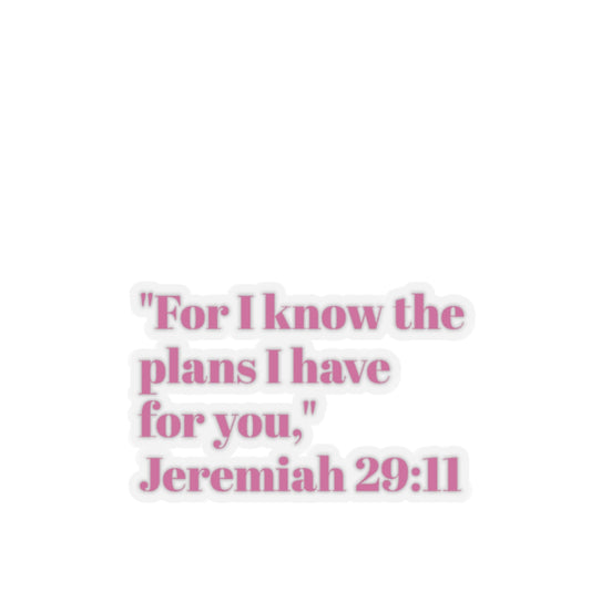 Jeremiah 29:11 Kiss-Cut Inspired Stickers